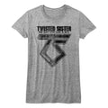 Twisted Sister Juniors S S Can'T Stop Rock'N'Roll Heather Gray Heather T-Shirts, Hoodie, Sweatshirt