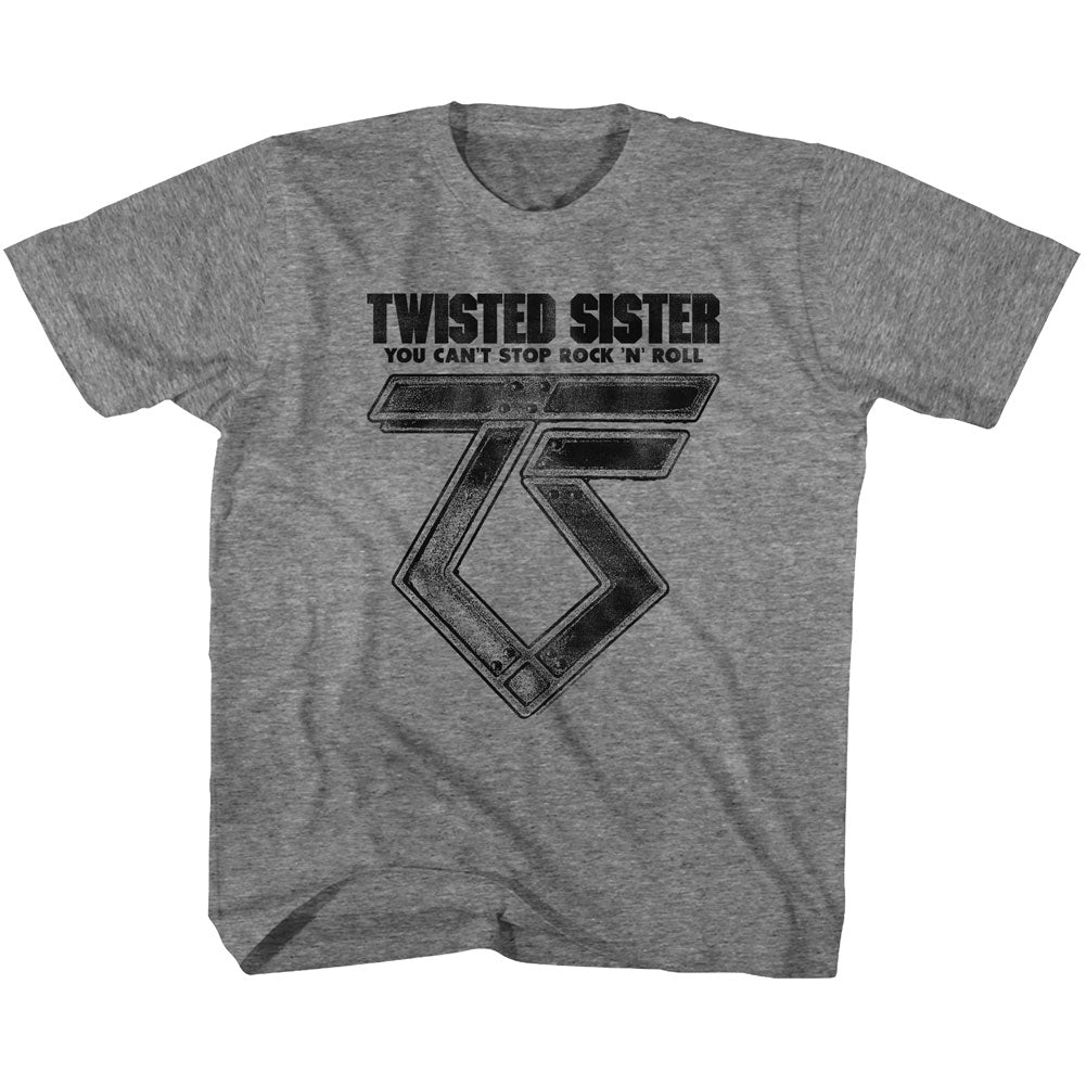 Twisted Sister S S Can'T Stop Rock'N'Roll Heather Graphite Heather T-Shirts, Hoodie, Sweatshirt