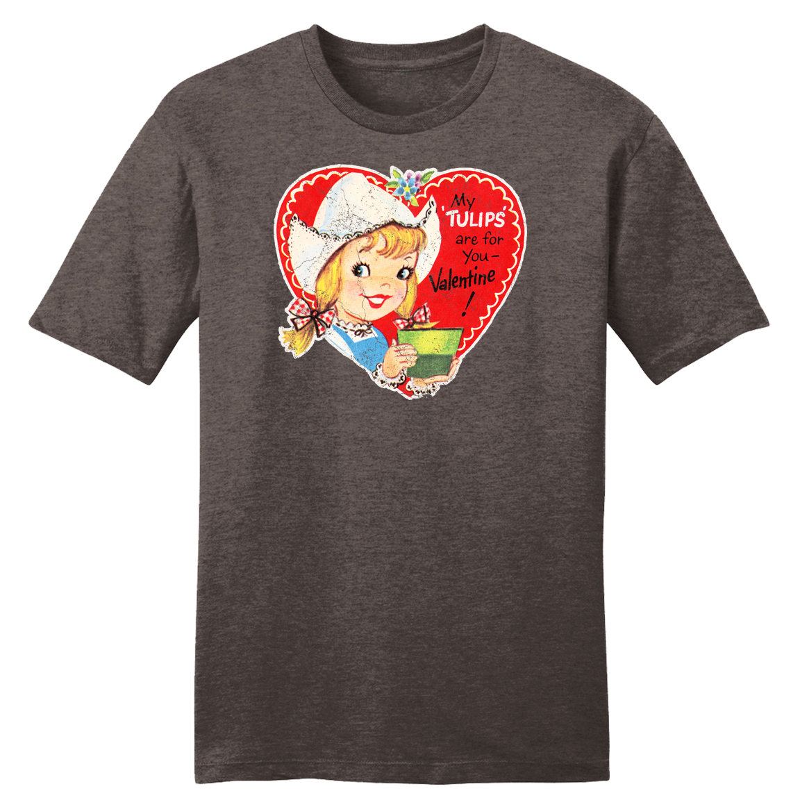 My Tulips Are for You - Vintage Valentine's Day Tee Hoodie, Sweatshirt | CiraTrend.com