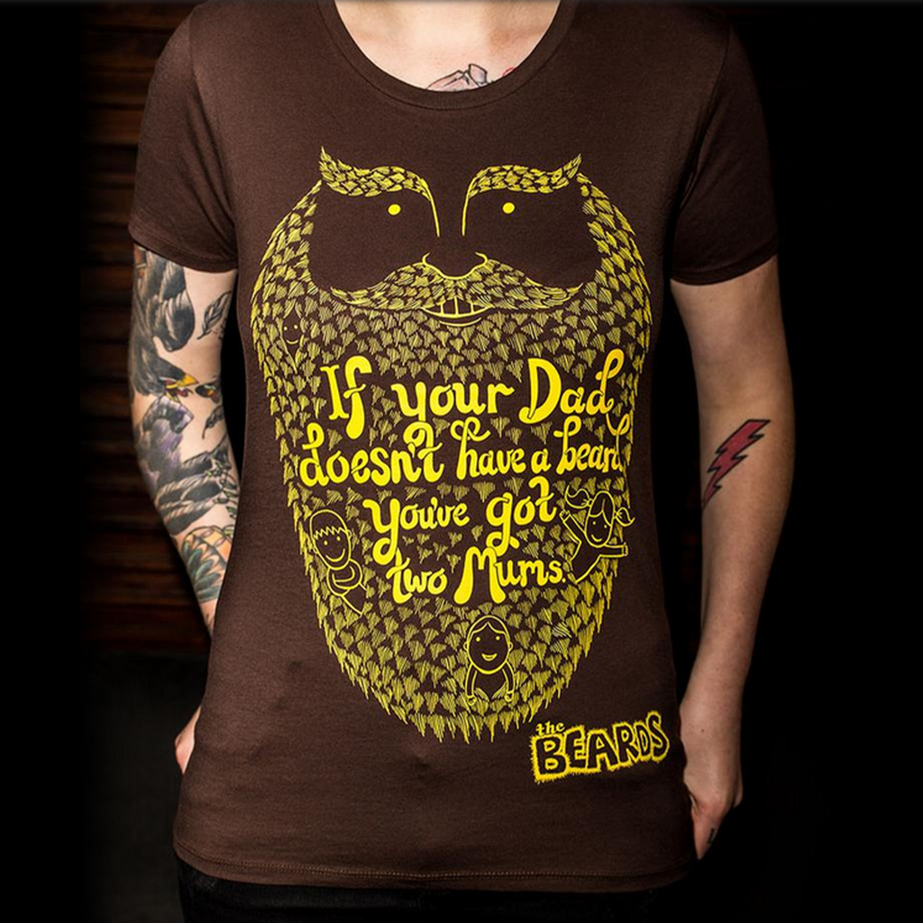 "Two Mums" Brown T-Shirt Hoodie, Sweatshirt | CiraTrend.com (Image 4)