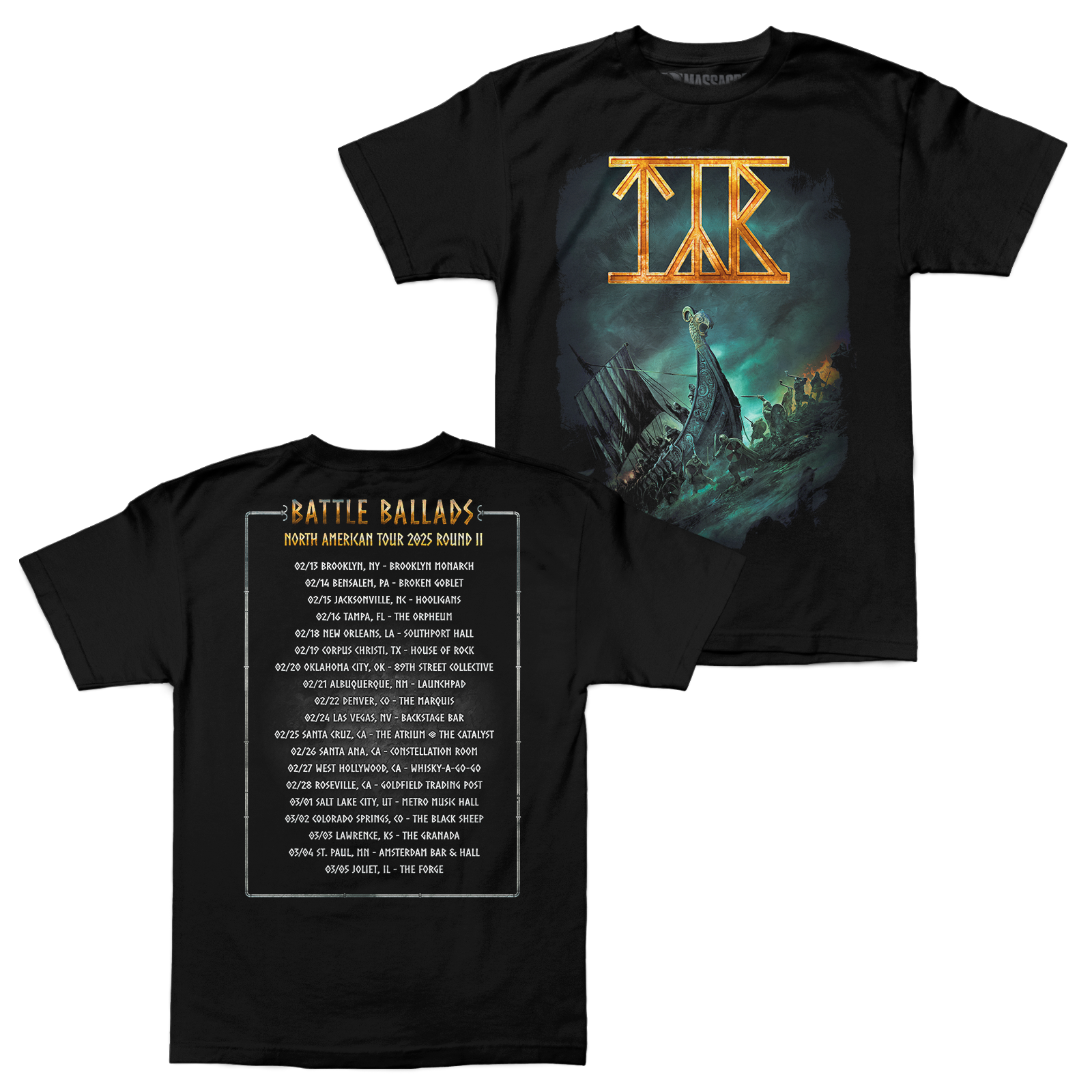 Tyr "Battle Ballads 2025 Tour" Shirt Hoodie, Sweatshirt | CiraTrend.com
