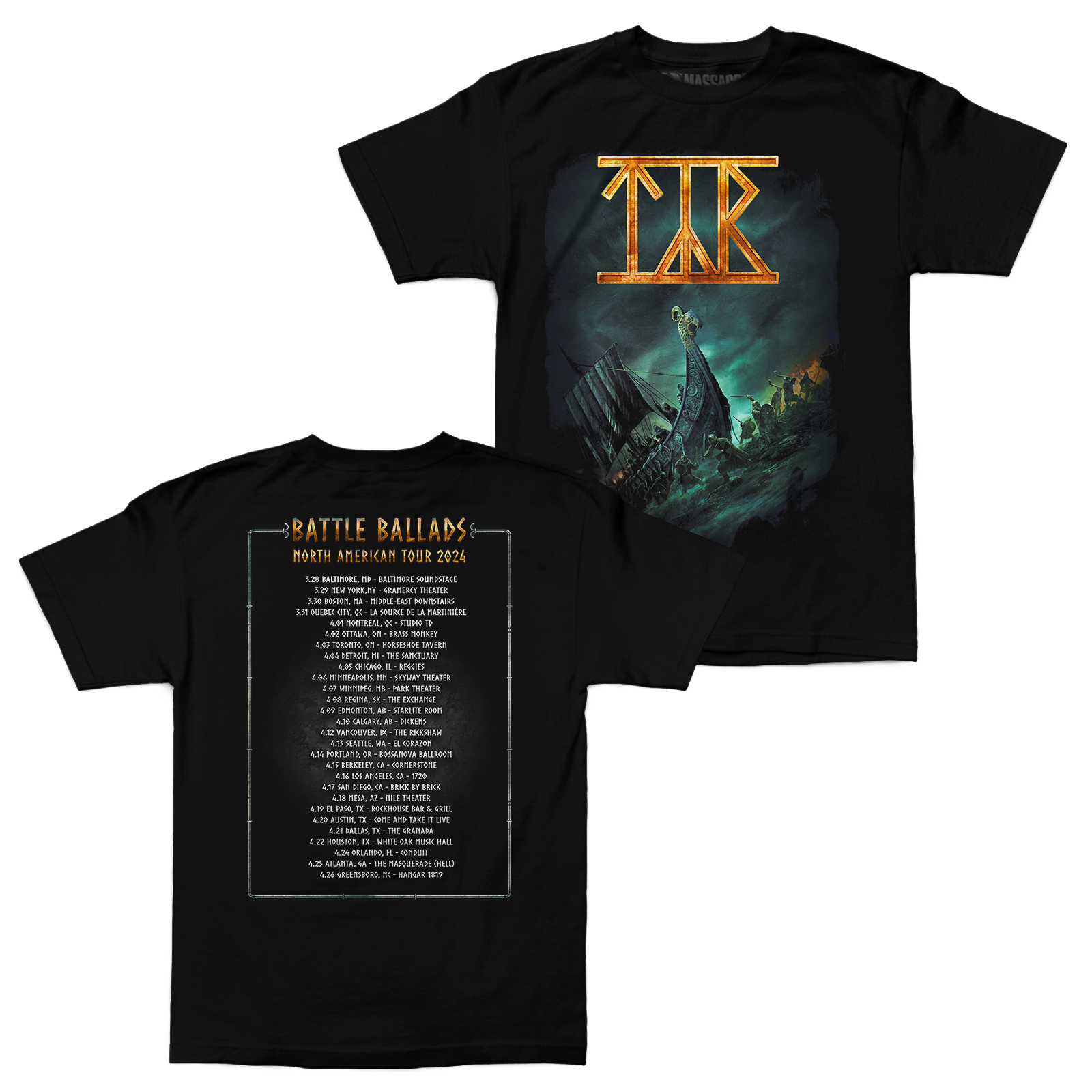 Tyr "Battle Ballads 2024" Shirt Hoodie, Sweatshirt | CiraTrend.com
