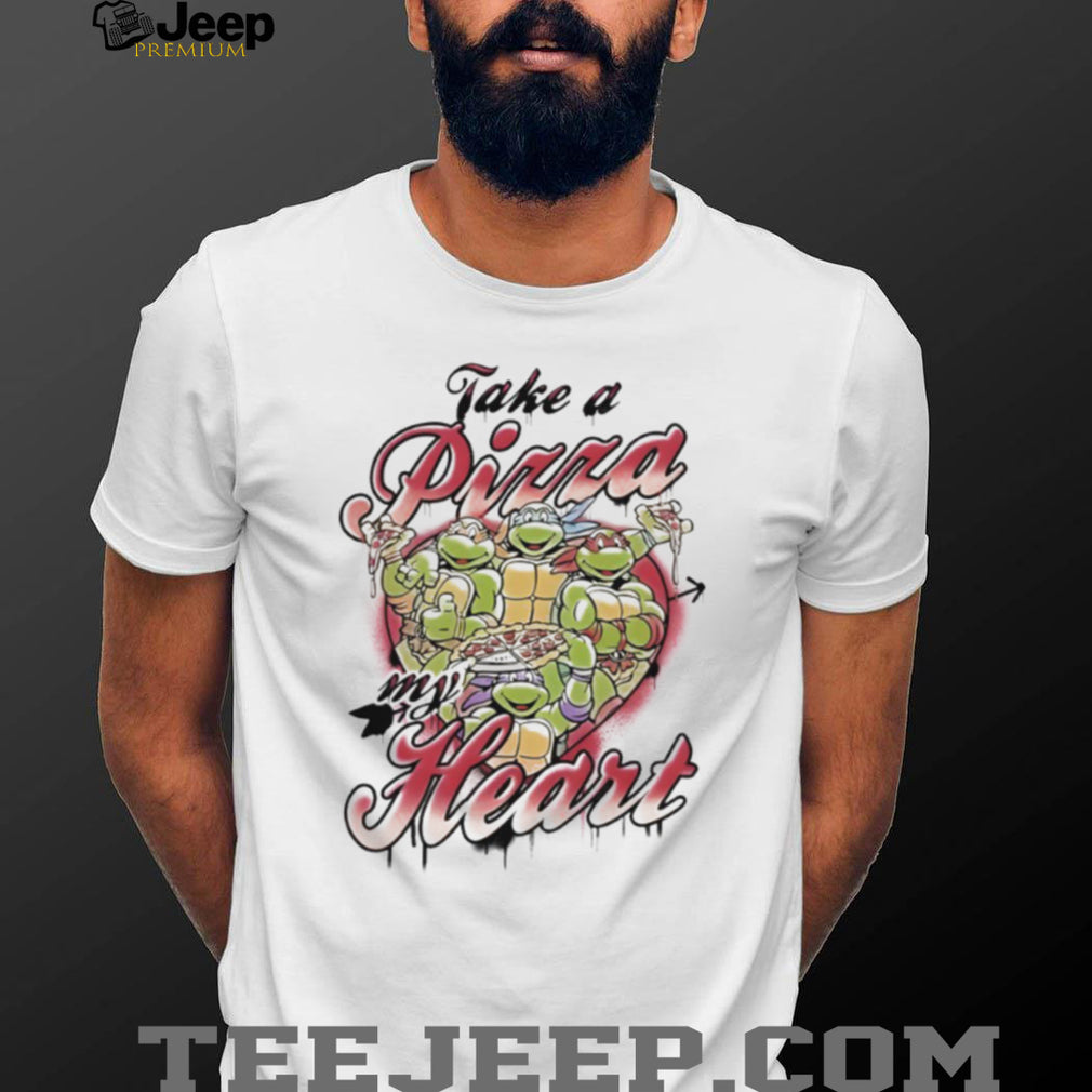 Take A Pizza My Heart Ninja Turtles Valentine’s T Shirt