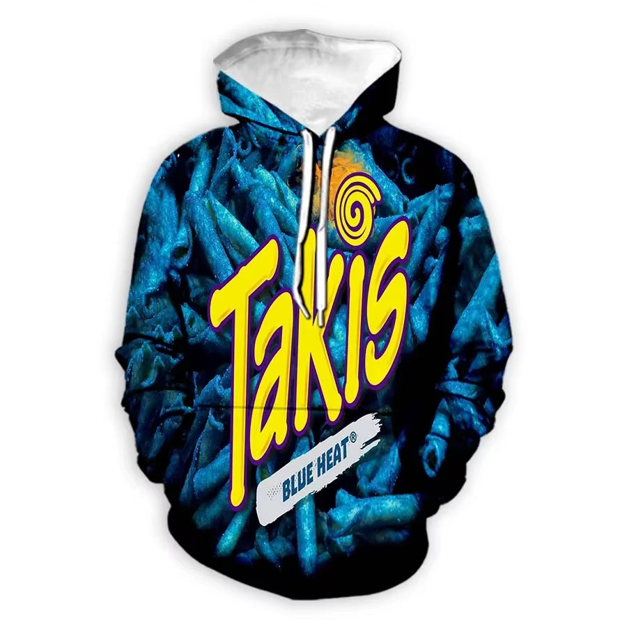 Takis Blue Heat Chip 3D Hoodie, Sweatshirt