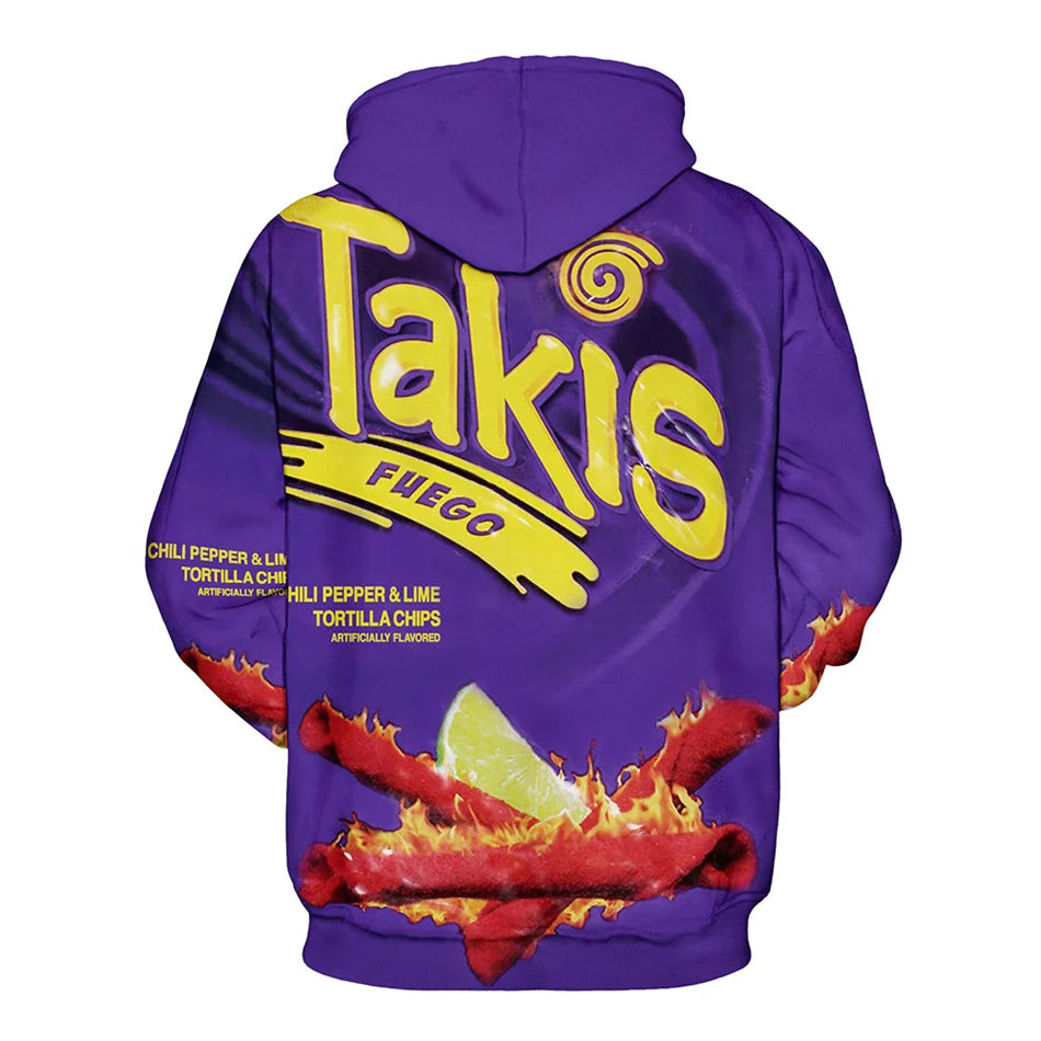 Takis Fuego Hoodie, Sweatshirt, All Over Print