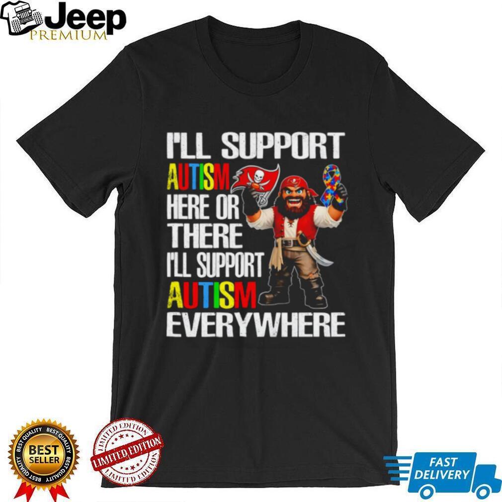 Tampa Bay Buccaneers Captain Fear Autism Awareness Support Tee