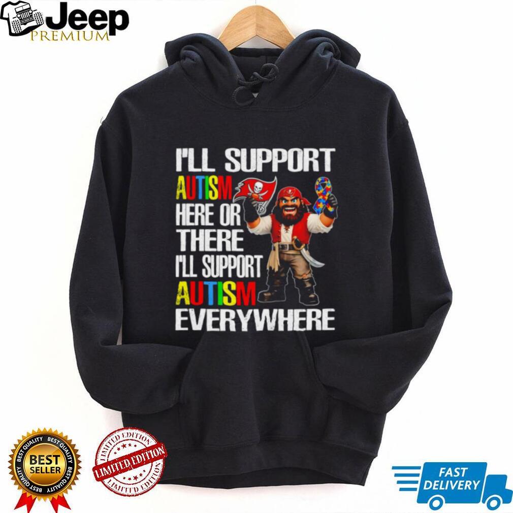 Tampa Bay Buccaneers Captain Fear Autism Awareness Support Tee