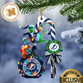 Tampa Bay Lightning NHL Grinch Candy Cane Personalized Xmas Gifts Christmas Tree Decorations Ornament