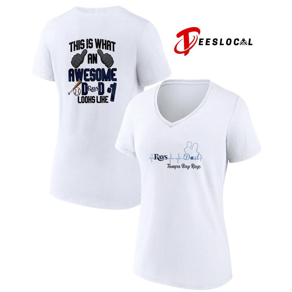 Tampa Bay Rays Father Day this is what an awesome dad looks like shirt