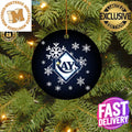 Tampa Bay Rays MLB Merry Xmas Custom Name Tree Decorations Ornament