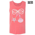 Tank Top - Big Seashell & Starfish Bow Comfort Colors Tank Top 'NLB' T-Shirts, Hoodie, Sweatshirt | CiraTrend.com