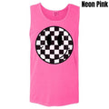 Tank Top - Checkerboard Happy Face Comfort Colors Tank Top 'NLB' T-Shirts, Hoodie, Sweatshirt | CiraTrend.com