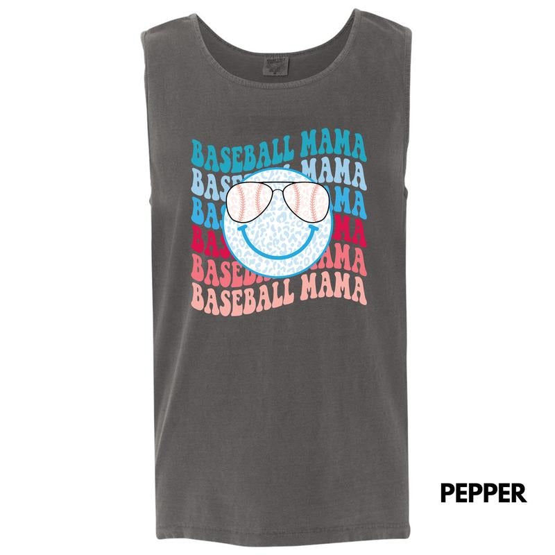 Tank Top - Cheetah Baseball Mama Comfort Colors Tank Top 'NLB' T-Shirts, Hoodie, Sweatshirt | CiraTrend.com