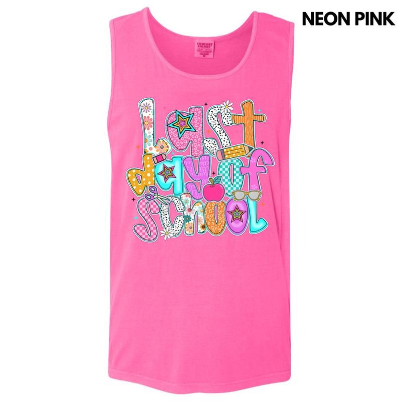 Tank Top - Last Day Of School Comfort Colors Tank Top 'NLB' T-Shirts, Hoodie, Sweatshirt | CiraTrend.com