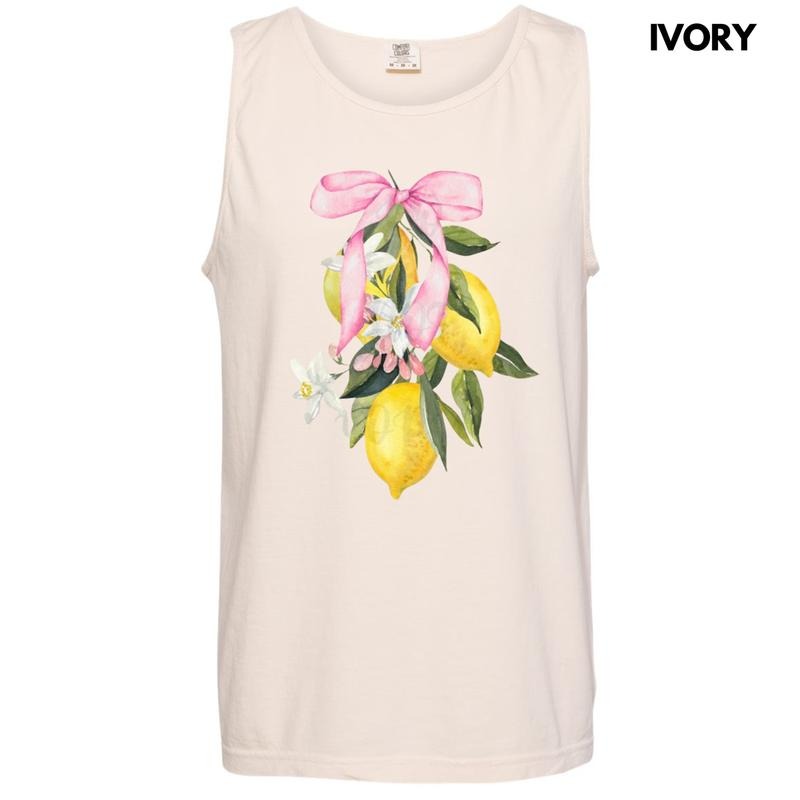 Tank Top - Lemon Coquette Comfort Colors Tank Top T-Shirts, Hoodie, Sweatshirt | CiraTrend.com