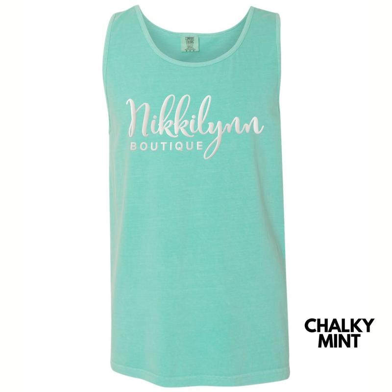 Tank Top - Nikkilynn White PUFF Comfort Colors Tank Top 'NLB T-Shirts, Hoodie, Sweatshirt | CiraTrend.com