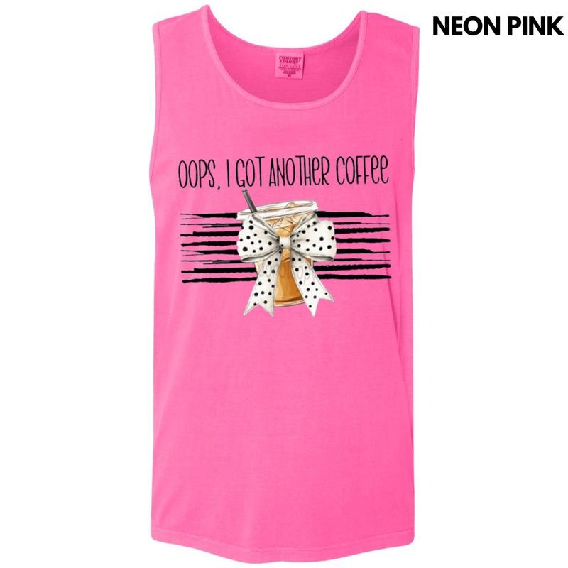 Tank Top - Oops Another Coffee Comfort Colors Tank Top T-Shirts, Hoodie, Sweatshirt | CiraTrend.com