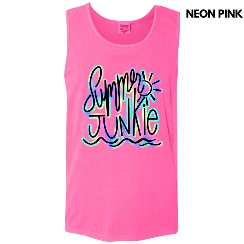 Tank Top - Summer Junkie Comfort Colors Tank Top 'NLB' T-Shirts, Hoodie, Sweatshirt | CiraTrend.com