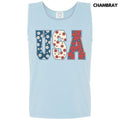 Tank Top - USA Flowers Comfort Colors Tank Top T-Shirts, Hoodie, Sweatshirt | CiraTrend.com