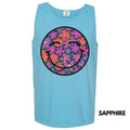 Tank Top - Vivid Neon Floral Happy Face Comfort Colors Tank Top 'NLB' T-Shirts, Hoodie, Sweatshirt | CiraTrend.com