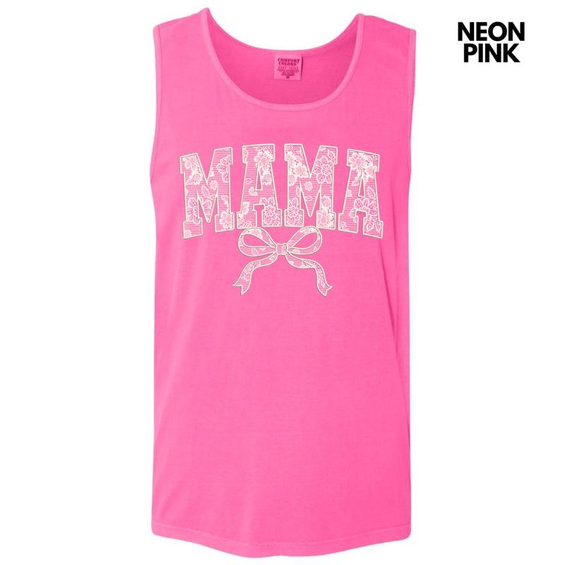 Tank Top -Mama White Lace Coquette Comfort Colors Tank Top 'NLB' T-Shirts, Hoodie, Sweatshirt | CiraTrend.com