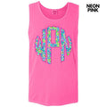 Tank Top -Neon Exotic Monogram Comfort Colors Tank Top 'NLB' T-Shirts, Hoodie, Sweatshirt | CiraTrend.com