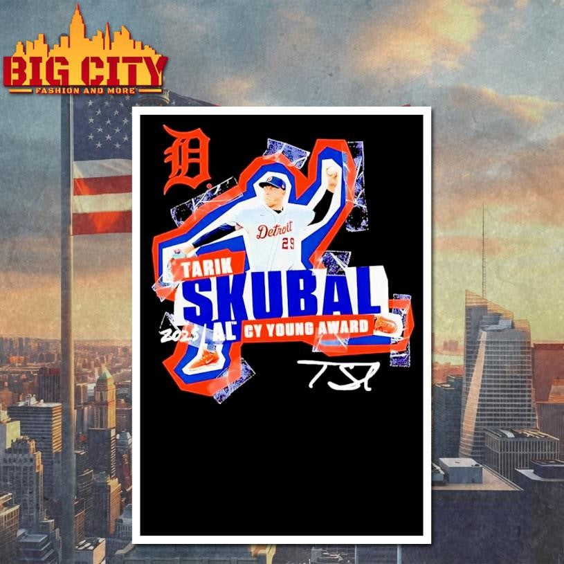 Tarik Skubal Al Cy Young Award 2025 Detroit Tigers Shirt