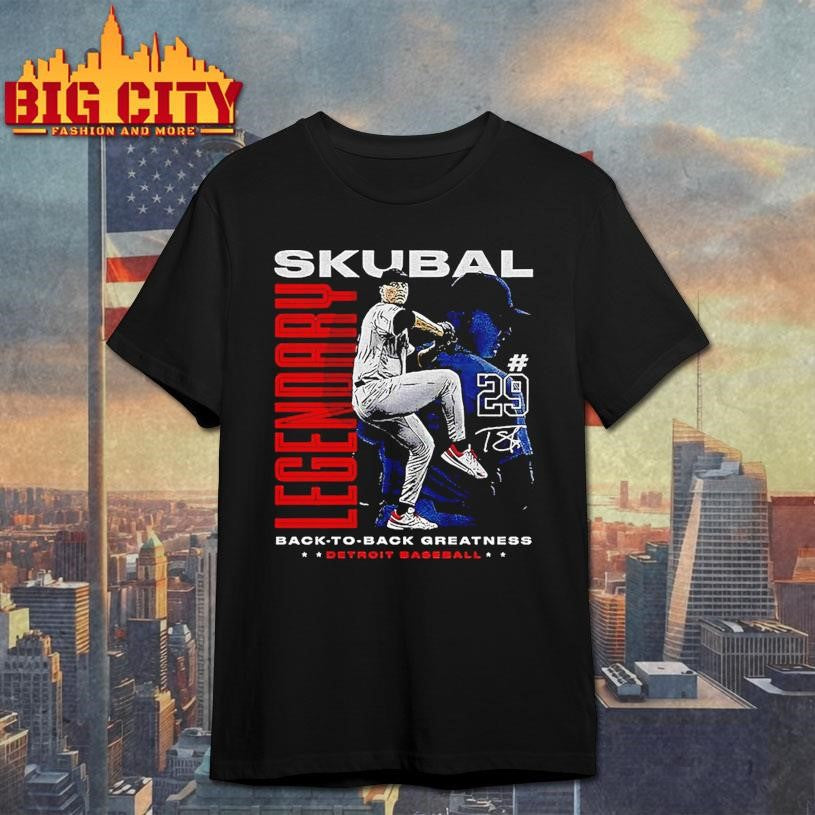 Tarik Skubal Detroit Tigers Baseball Mlb Back To Back Greatness 29 Signature Shirt
