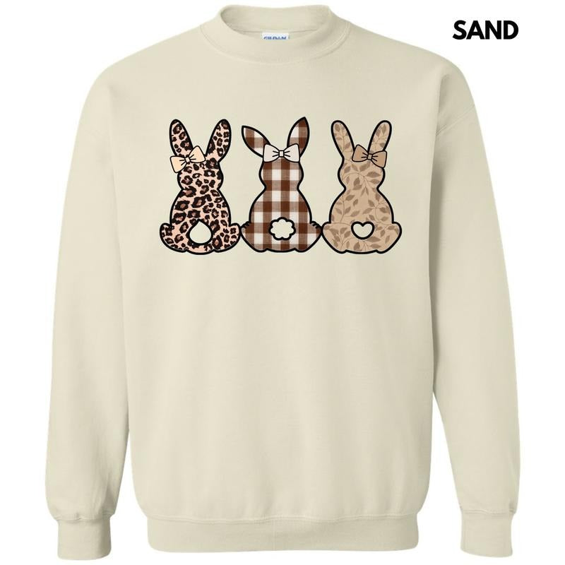Taupe Pattern Bunnies Sweatshirt 'NLB' T-Shirts, Hoodie | CiraTrend.com