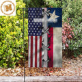 Taxas And USA Flag 4th Of July Patriot Cross USA Flag 2 Sides Garden House Flag