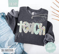 Teach Sweatshirt, Cute Teacher Sweater, Trendy Floral Polka Dot Crewneck, Gift for Her T-Shirts, Hoodie | CiraTrend.com