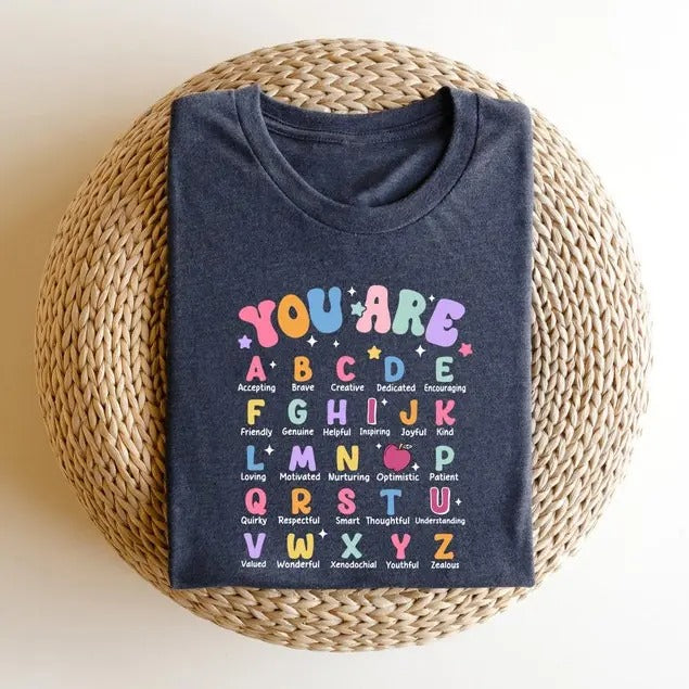 Teacher Shirts, Teacher Life T-Shirt, You Are Alphabet Teacher School, Back To School, Unisex T-Shirt, Gift For All, For...