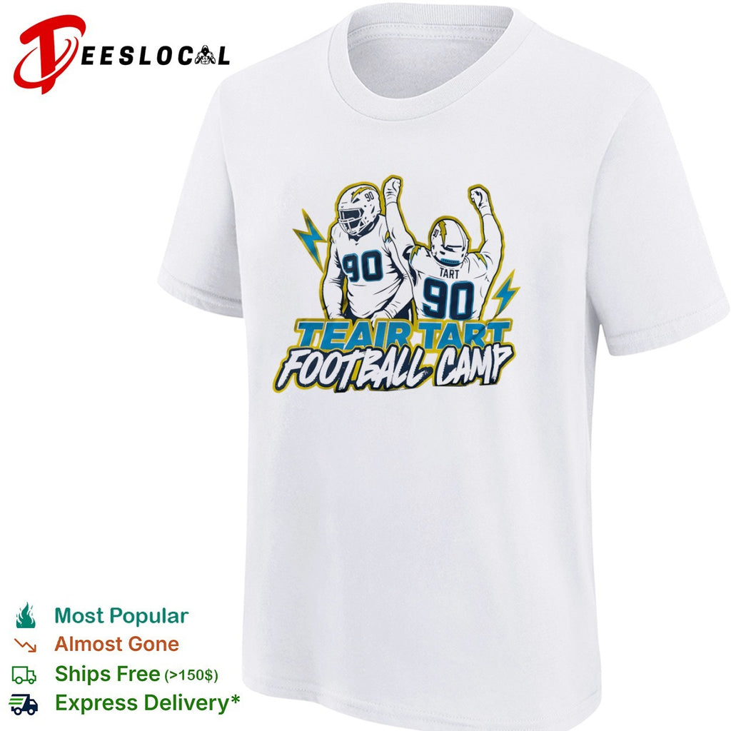 Teair Tart Los Angeles Chargers football camp two players shirt