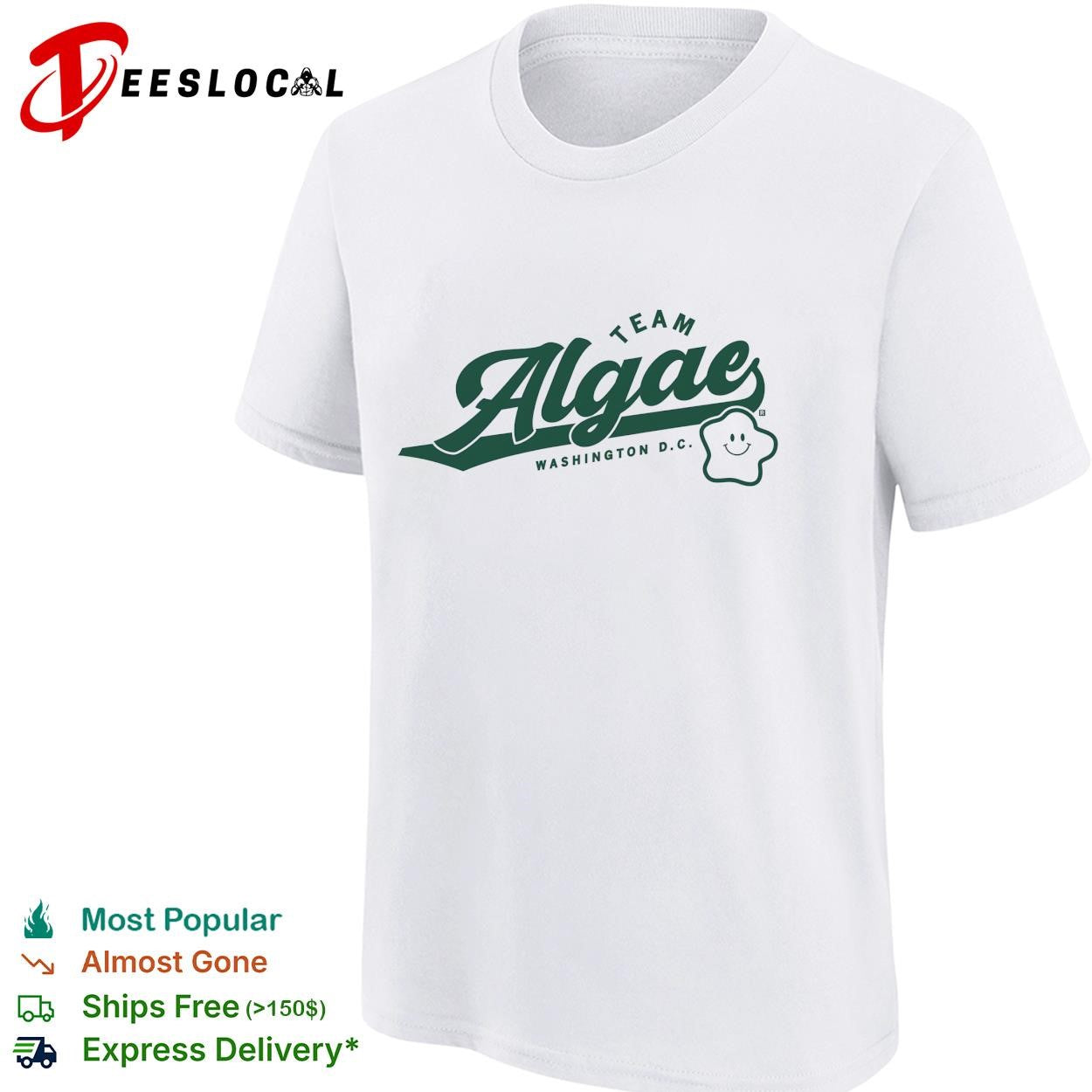 Team Algae Washington DC star shirt
