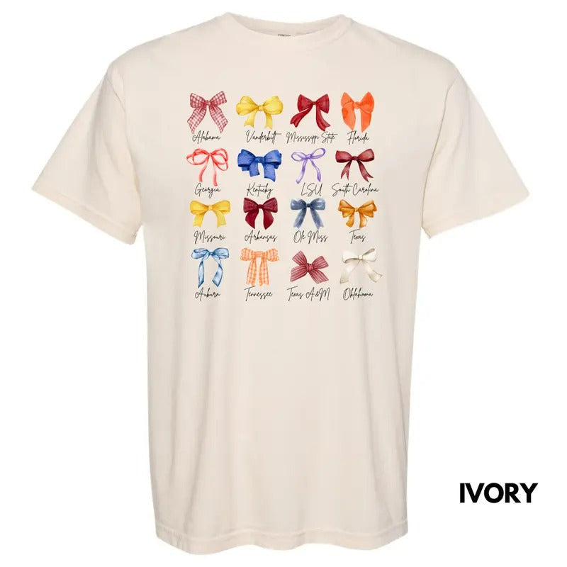 Team Of Bows Collage Comfort Colors T-Shirt 'NLB' Hoodie, Sweatshirt | CiraTrend.com