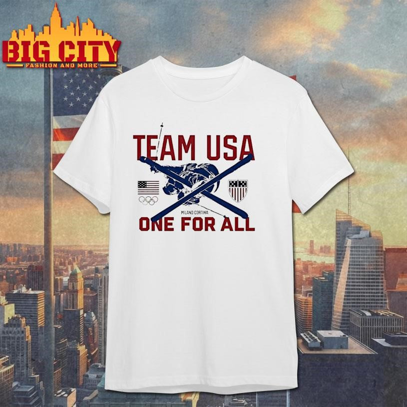 Team Usa One For All Milano Cortina 2026 Winter Olympics Freestyle Skiing Shirt