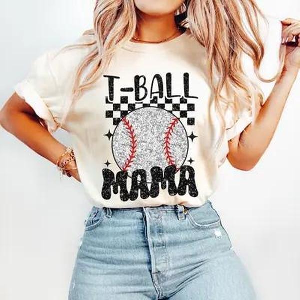Tee Ball Mom Essential Tshirt, Unisex cotton Tshirt for Mom, Happy Mother day Hoodie, Sweatshirt | CiraTrend.com