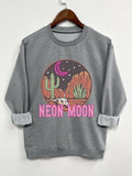 Teen Girl's Cartoon Print Crew Neck Sweatshirt, Casual Long Sleeve Pullover for Daily Wear, Fashion Cozy Top for Teenager...