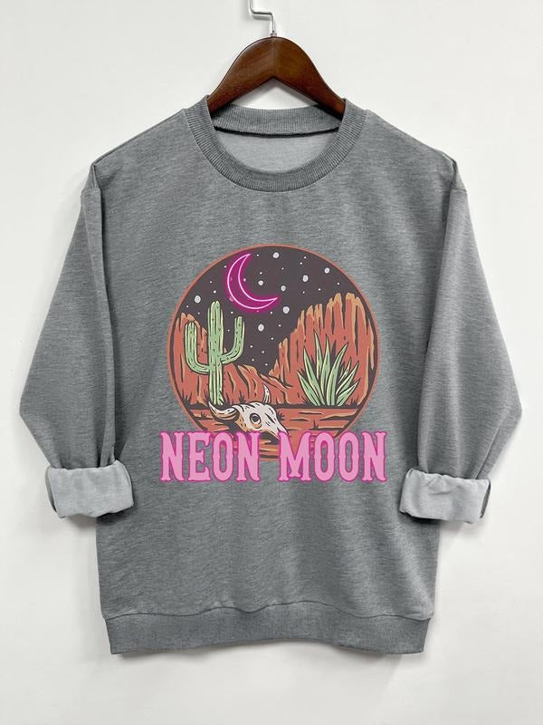 Teen Girl's Cartoon Print Crew Neck Sweatshirt, Casual Long Sleeve Pullover for Daily Wear, Fashion Cozy Top for Teenager...