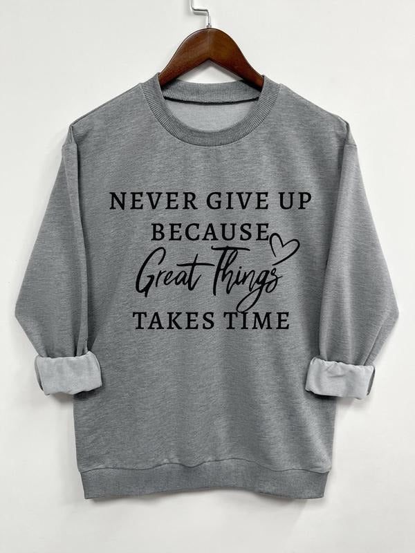 Teen Girl's Letter Print Crew Neck Sweatshirt, Casual Long Sleeve Pullover for Daily Wear, Teen Girl's Clothing for All...