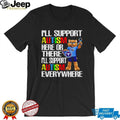 Tennessee Titans T Rac Mascot Autism Awareness Support T Shirt
