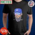 Teoscar Hernandez sunglasses wear 37 hat head shirt