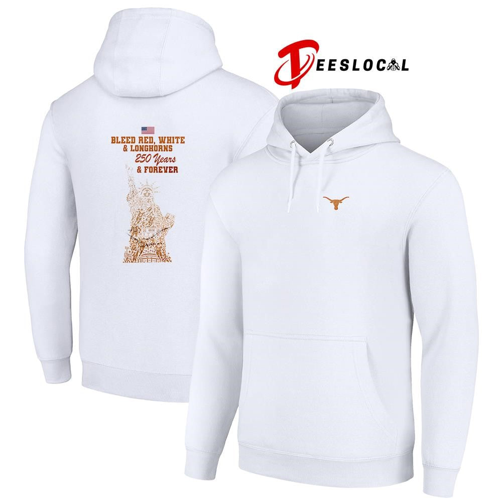 Texas Longhorns NCAA Independance Day 250 years and forever Statue of Liberty shirt