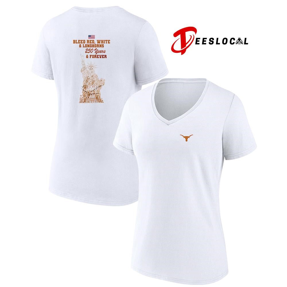 Texas Longhorns NCAA Independance Day 250 years and forever Statue of Liberty shirt
