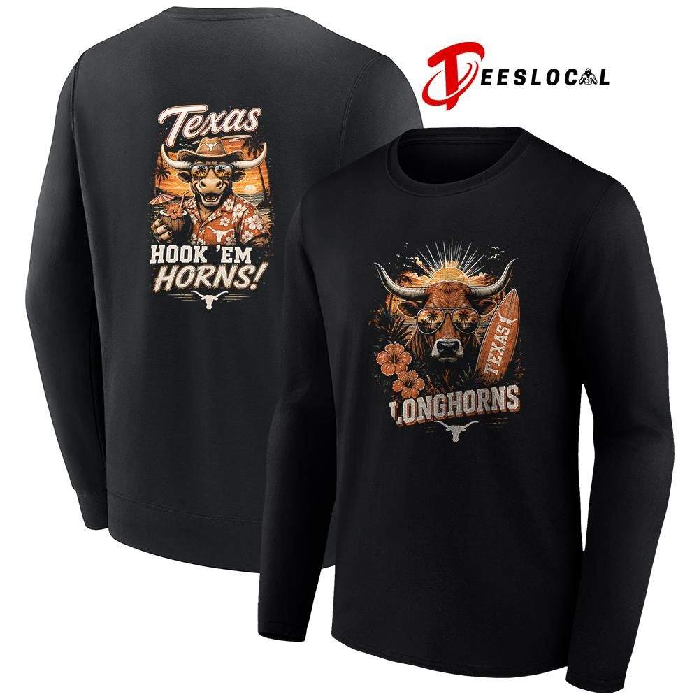 Texas Longhorns NCAA Tropical mascot shirt