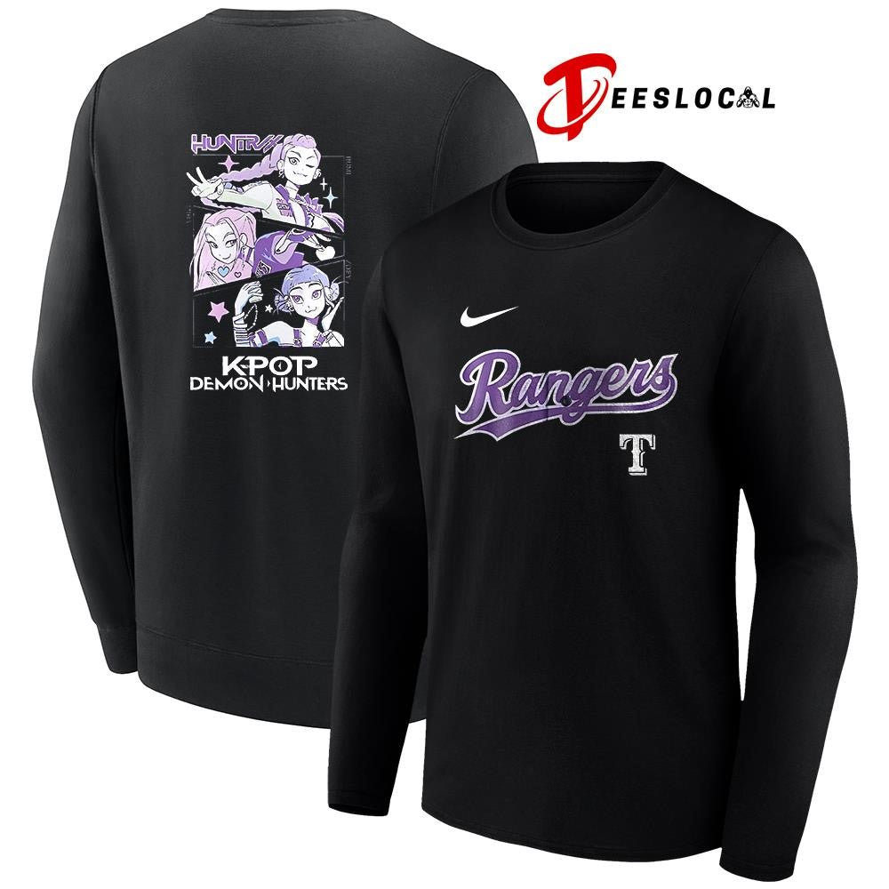 Texas Rangers K-Pop Demon Hunters art shirt