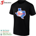 Texas Rangers baseball Texas map shirt