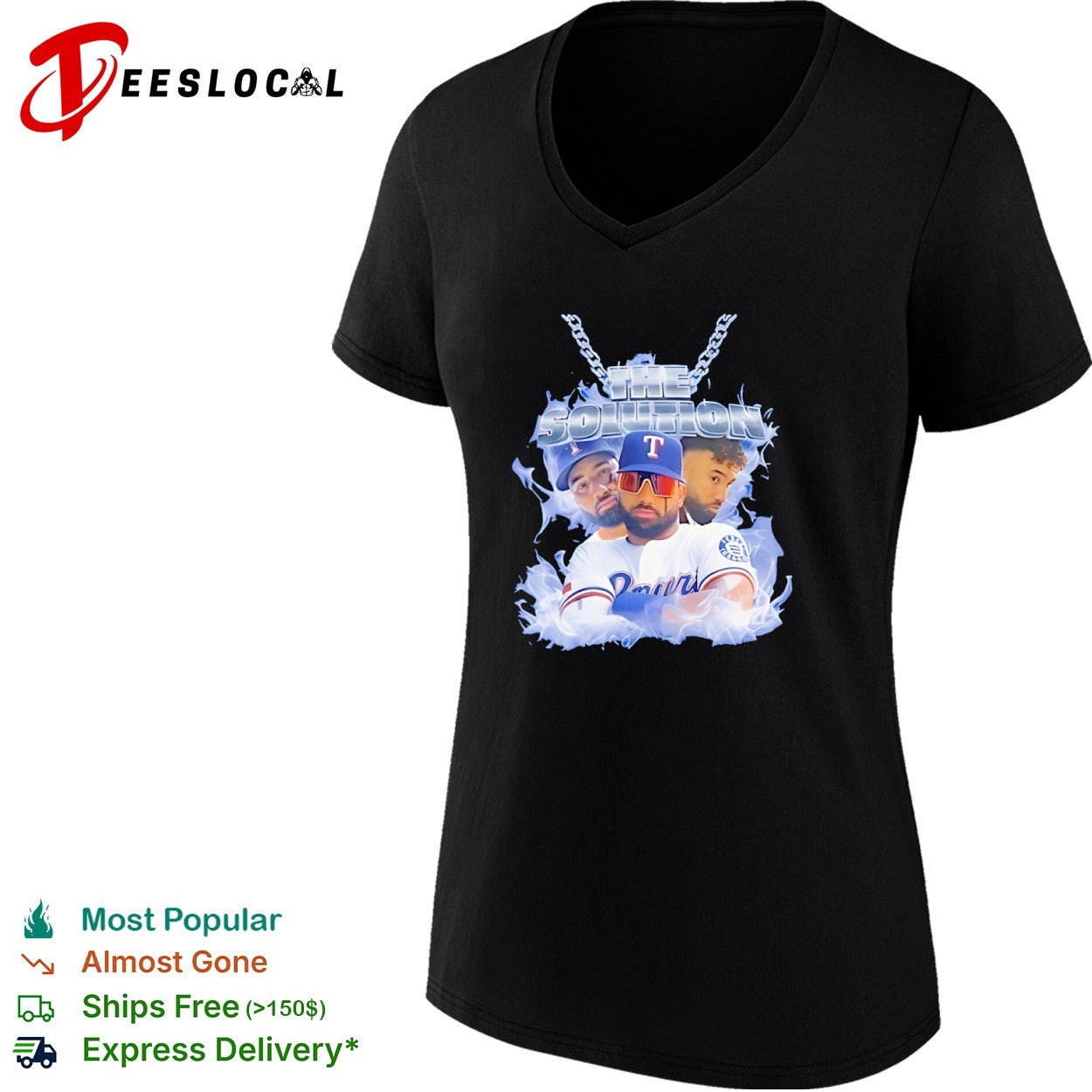 Texas Rangers the solution player portraits shirt