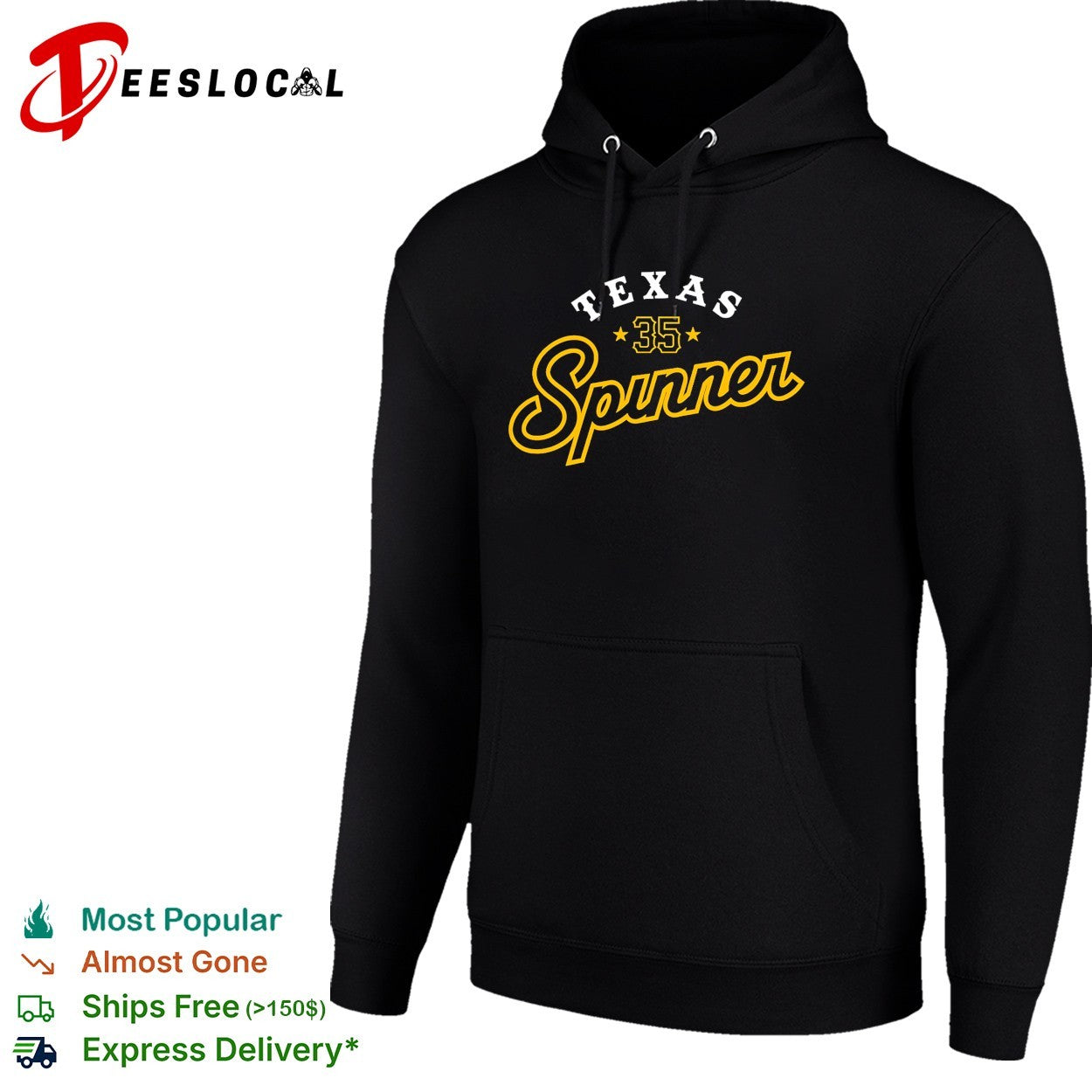 Texas Spinner 35 Pittsburgh Pirates baseball shirt