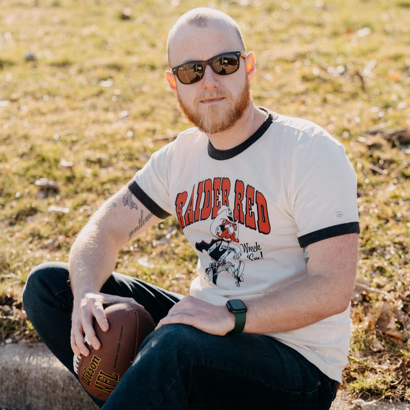 Texas Tech Raider Red Ringer Tee Style001